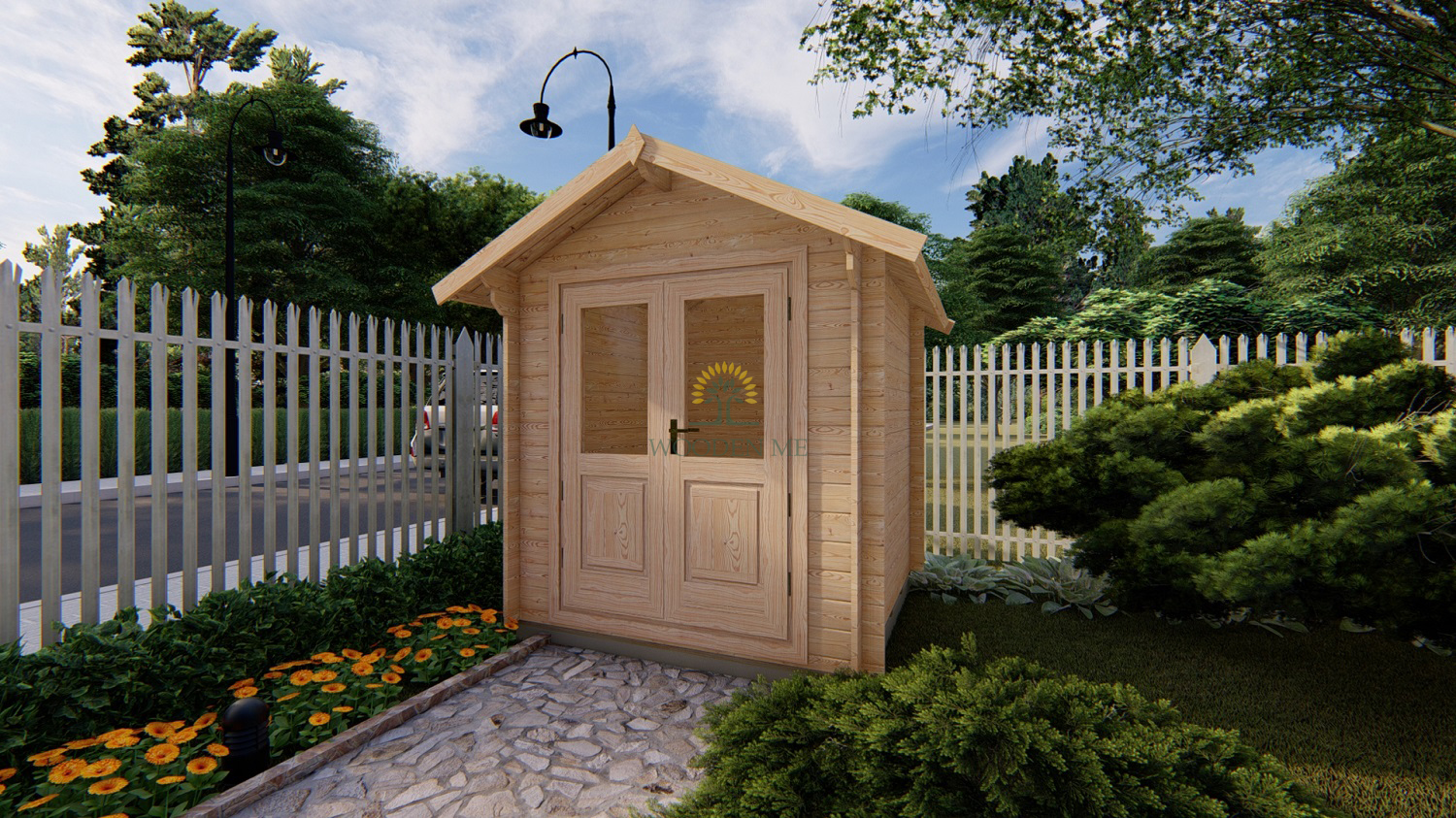 Garden shed BEDFORD 2.2 x 2.2m, 28mm