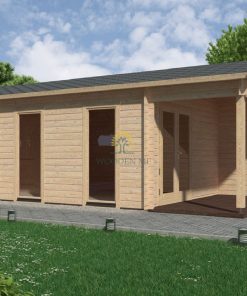 Wooden cabin EMILY 4.042 m x 7.8 m 44 mm