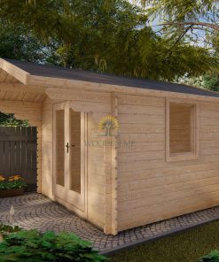 Garden shed IMPERIAL 3x3m, 28 mm - cut corners