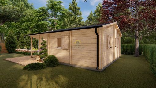 Wooden house Louise 6 x 6 68 mm
