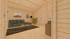 Wooden house Louise 6 x 6 68 mm