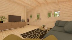 Wooden house Louise 6 x 6 68 mm