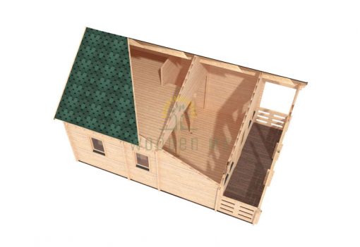 Wooden house Max 5,6 x 6,6 68mm