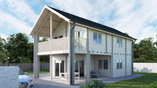 Two-story house - Volt (87 m² + 19 m² terrace +10 m² balcony)
