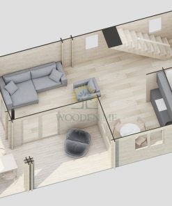 Two-story house - Volt (87 m² + 19 m² terrace +10 m² balcony)