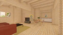 Wooden house Olga 8 x 9 68 mm