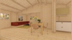 Wooden house Olga 8 x 9 68 mm