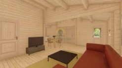 Wooden house Olga 8 x 9 68 mm