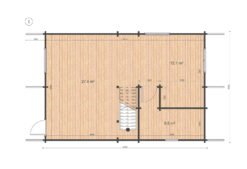 Wooden house Verona 5,93 x 8,75 68 mm