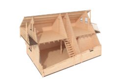 Wooden house Verona 5,93 x 8,75 68 mm