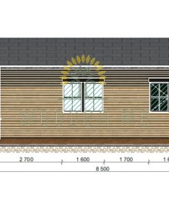 Wooden cabin Petunia 690 cm x 790 cm (54.5 m2)