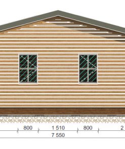 Wooden house BEGONIJA1030 cm x 760 cm (78.3 m²)