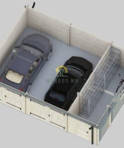 Double garage Favori 5.7 m x 7.7 m (43.7 m²)