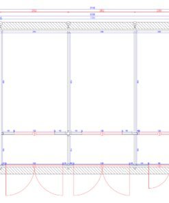 Double garage Favori 5.7mx7.7m (43.7m²) - Plan