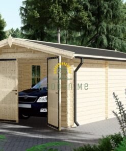 Single garage WOODY (44 mm), 4×7.5 m, 30 m²