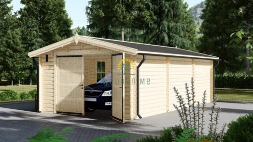 Single garage WOODY (44 mm), 4×7.5 m, 30 m²