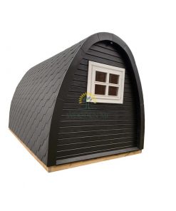 Insulated camping Pod 2,4 m x 4 m