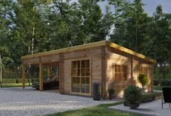 Tivoli – Double Carport with Studio (5.95 × 9.5 m, 44 mm)