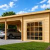 Double Carport with Studio (5.95 × 9.5 m, 44 mm)