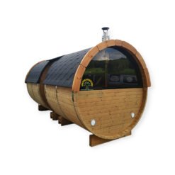 Sauna barrel 4.8 m/Ø 2.27 m with side entrance