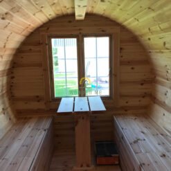 Sauna barrel 4.8 m/Ø 2.27 m with side entrance