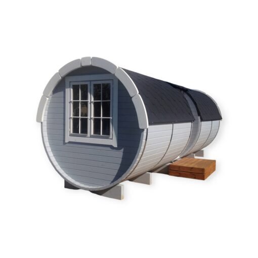 Sauna barrel 4.8 m/Ø 2.27 m with side entrance