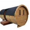 Sauna barrel with side entrance