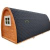 Insulated camping Pod 2.4 m x 6.3 m (with side entrance)
