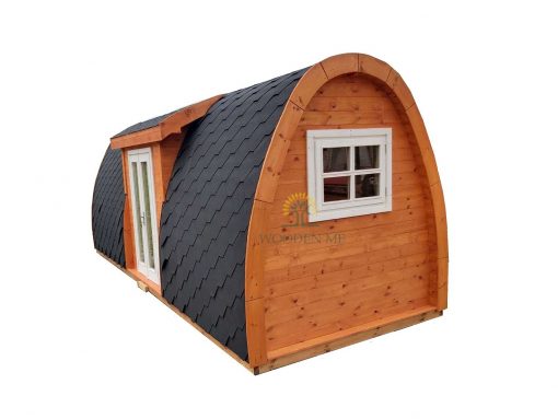 Insulated camping Pod 2.4 m x 6.3 m (with side entrance)