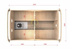 Sauna Bus 3.0 m x 2.3 m