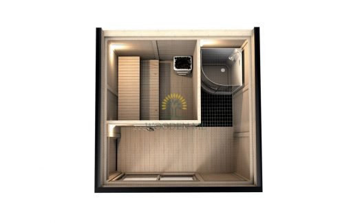 Modular sauna 2x4m