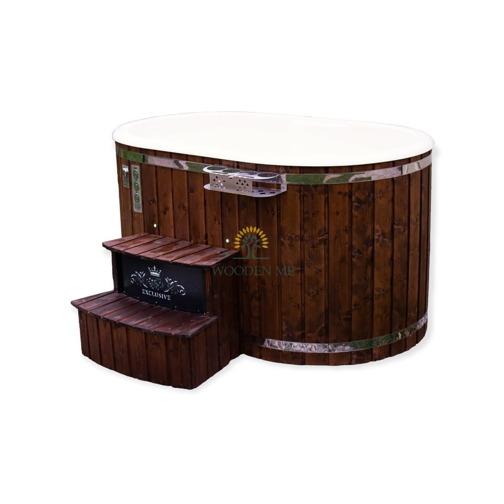 Ofuro hot tub with external heater