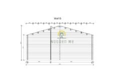 Garden cabin Oasis 595 cm x 595 cm (35,4 m²)