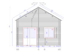 Garden cabin with loft HERKUS