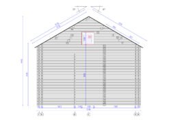 Garden cabin with loft HERKUS