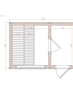 Modern sauna 2.3 m x 3.4 m