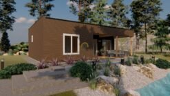 Wooden cabin Arica 70m² (7m x 10m)