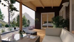 Wooden cabin Arica 70m² (7m x 10m)