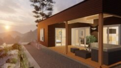 Wooden cabin Arica 70m² (7m x 10m)