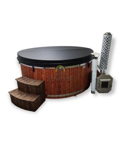 Hot tub 2.0/2.25 m with 8-corner outside heater