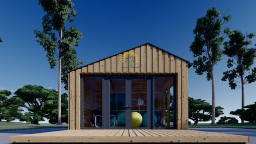 Garden Cabin Tonia (34 mm + 19 mm wooden cladding), 12 m²