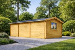 Carport with shed 30m² (4 m x 7,5 m)