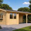 Carport with shed 30m² (4 m x 7,5 m)