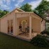 Wooden house Iberica T2 (6.36m x 8.86m), 68mmWooden house Iberica T2 (6.36m x 8.86m), 68mm