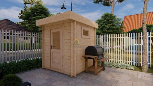 Garden shed Madrid (2,14 m x 2,15 m), 28 mm