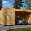 Single Carport with Shed LUNA F PLUS (4.9 x 5.6 m)