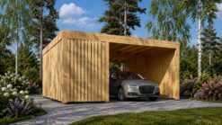 Single Carport with Shed LUNA F PLUS (4.9 x 5.6 m)