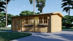 Wooden cabin ELEONORA (44 mm), 6.6x3 m, 20 m²