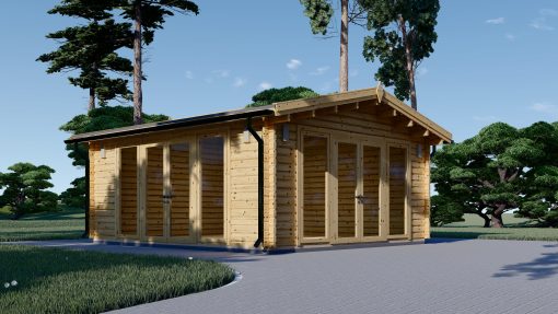 Wooden cabin MIA (44 mm), 5.5x5.5 m, 30 m²