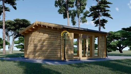 Wooden cabin MIA (44 mm), 5.5x5.5 m, 30 m²